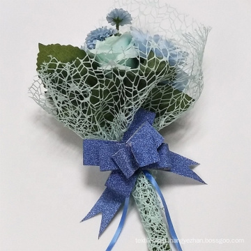 Weddings Decoration roll packing Flower wrapping material Spider mesh fabric